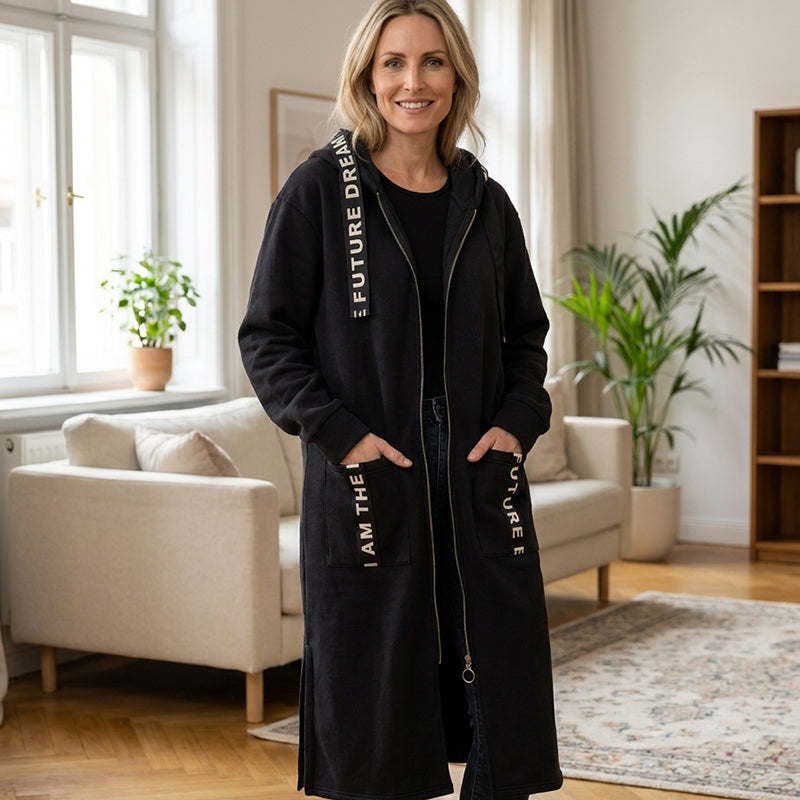 💃Oversize-Kapuzen-Sweatshirt-Mantel für Damen
