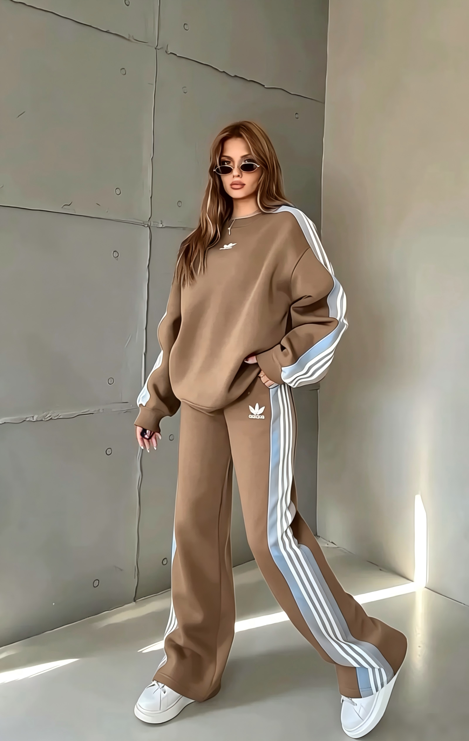 Rebelline Side Stripe Tracksuit Set