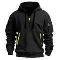 Zippered multi-pocket sporty casual jacket