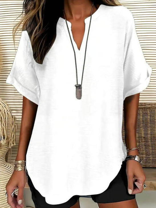 V-neck top - Lightweight, elegant, and versatile