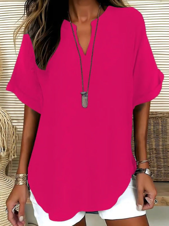V-neck top - Lightweight, elegant, and versatile