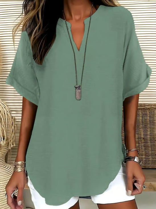 V-neck top - Lightweight, elegant, and versatile