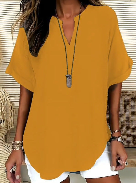 V-neck top - Lightweight, elegant, and versatile