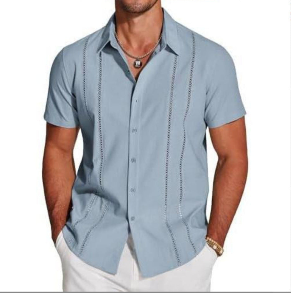 Trendy and versatile Hawaiian short-sleeved shirt