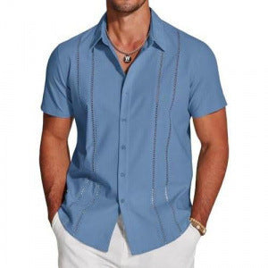 Trendy and versatile Hawaiian short-sleeved shirt