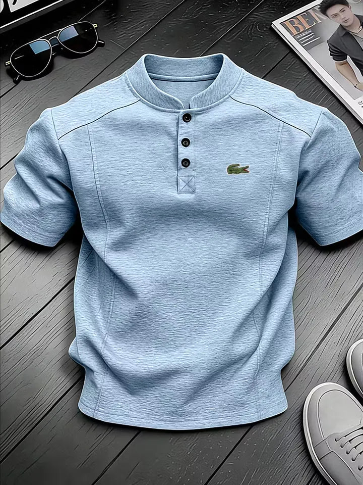 Everyday Casual Linen Henley Shirt
