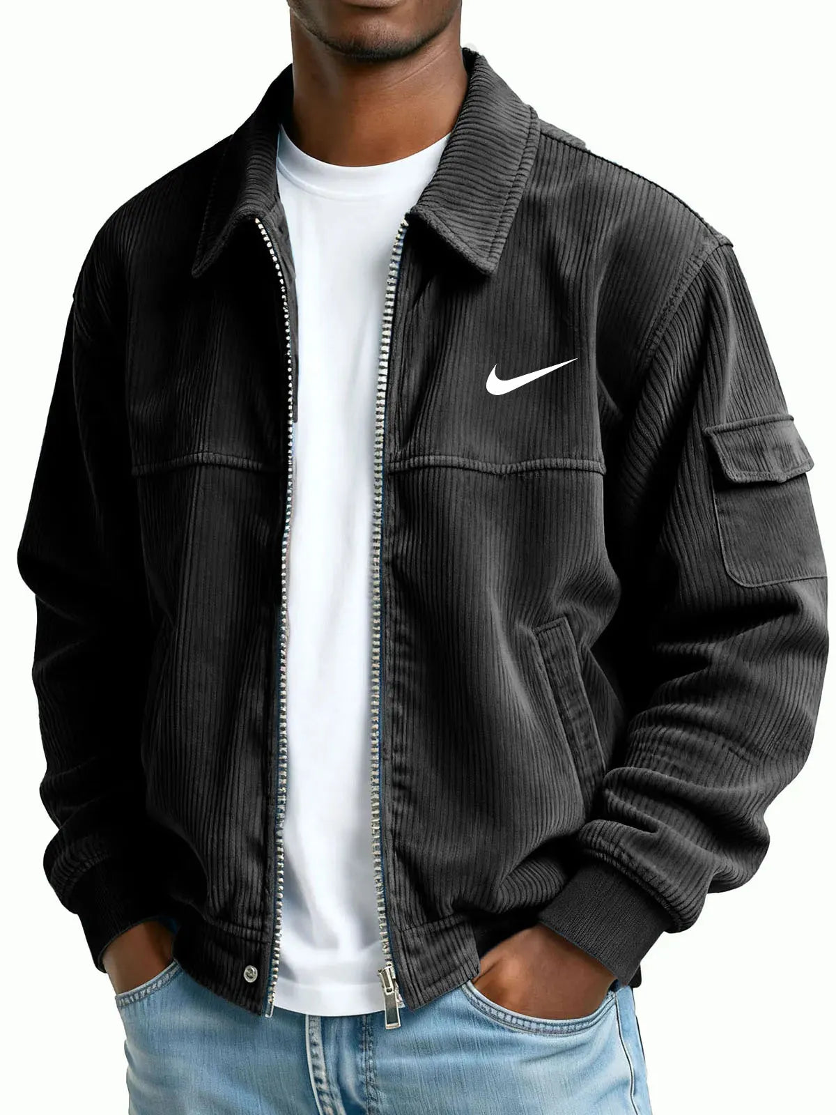 Heritage Corduroy Zip Bomber Jacket
