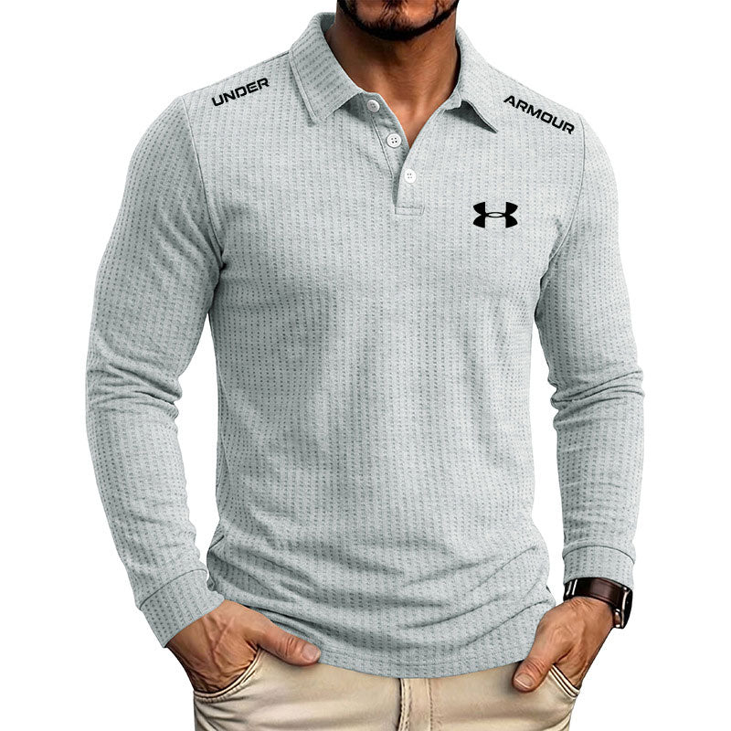 Everyday Textured Polo Collar Top Essential