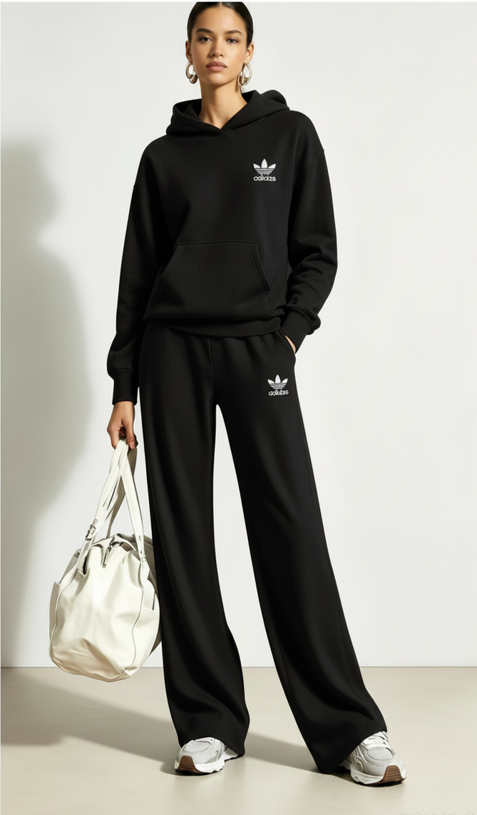CozyMove Wide-Leg Tracksuit Set