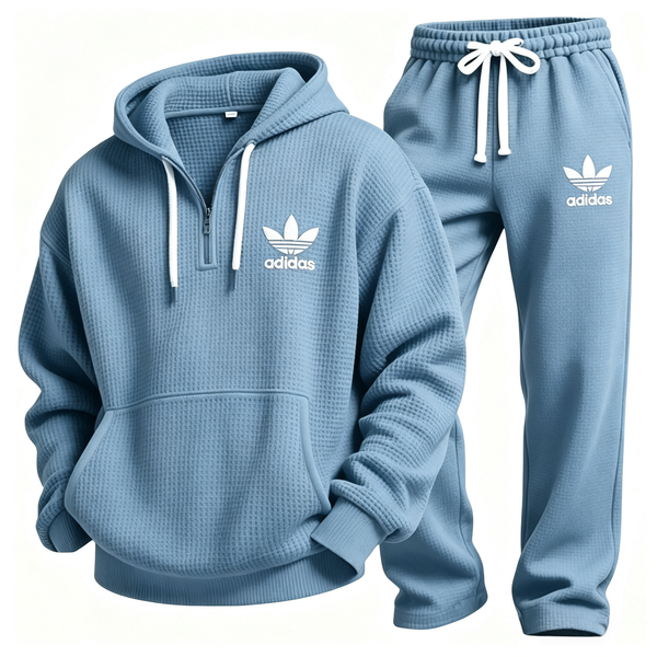 Cozy Waffle Hoodie and Pants Set