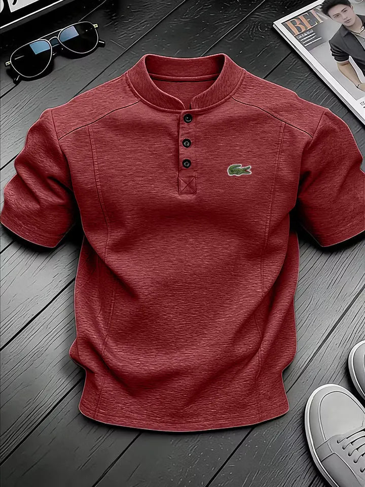 Everyday Casual Linen Henley Shirt
