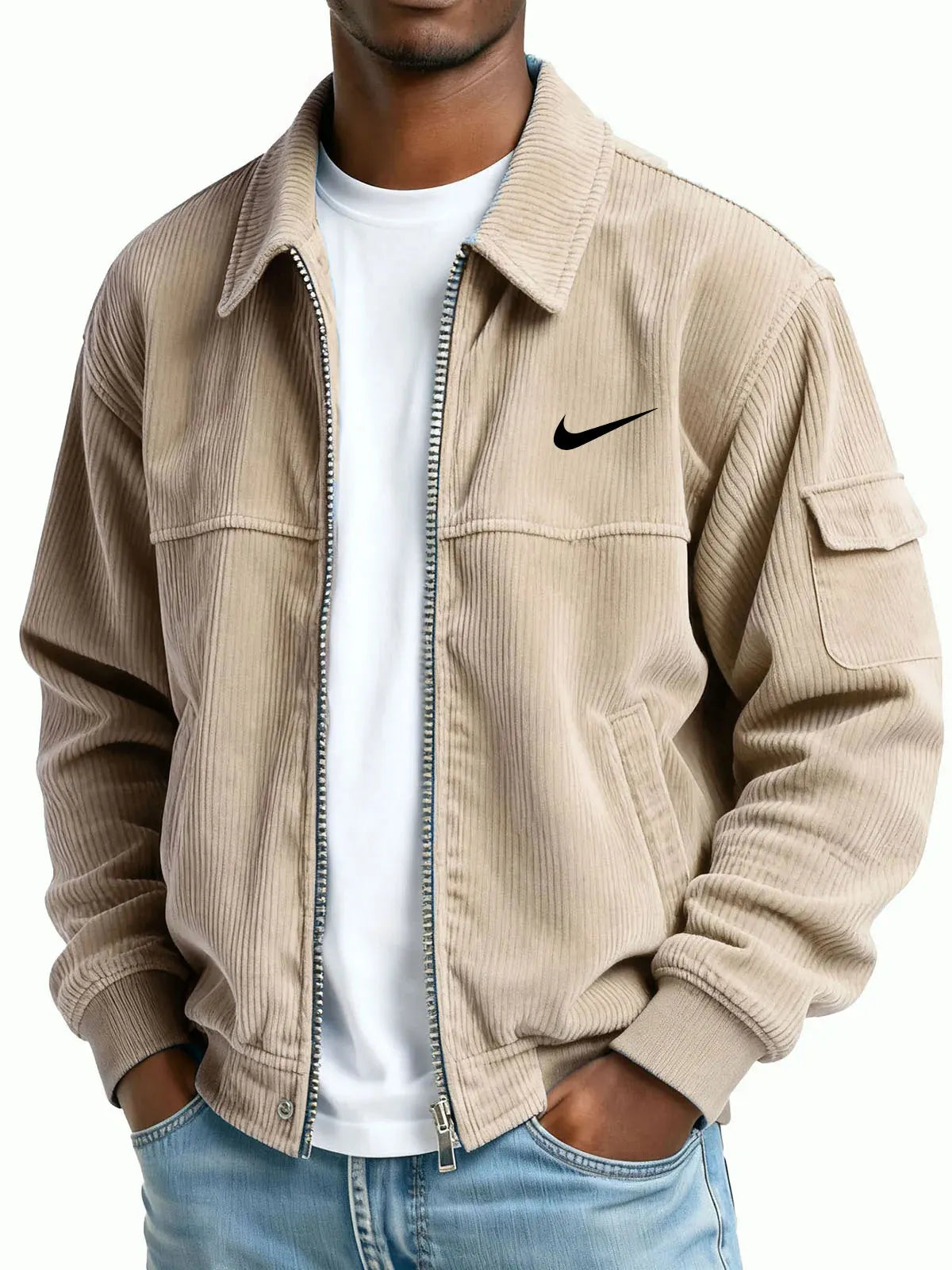 Heritage Corduroy Zip Bomber Jacket