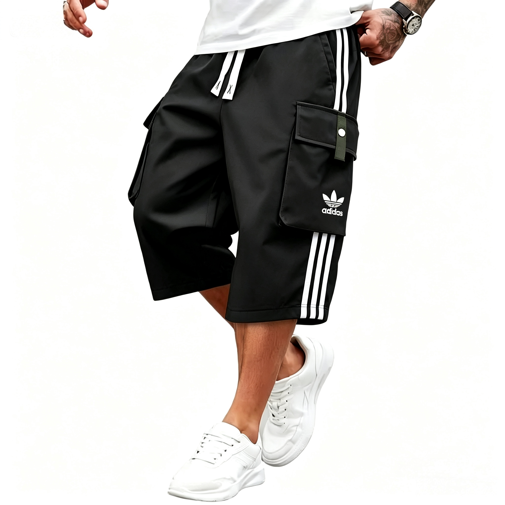 ComfortWaffle Everyday Casual Drawstring Shorts