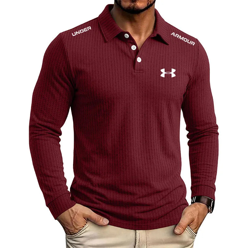Everyday Textured Polo Collar Top Essential