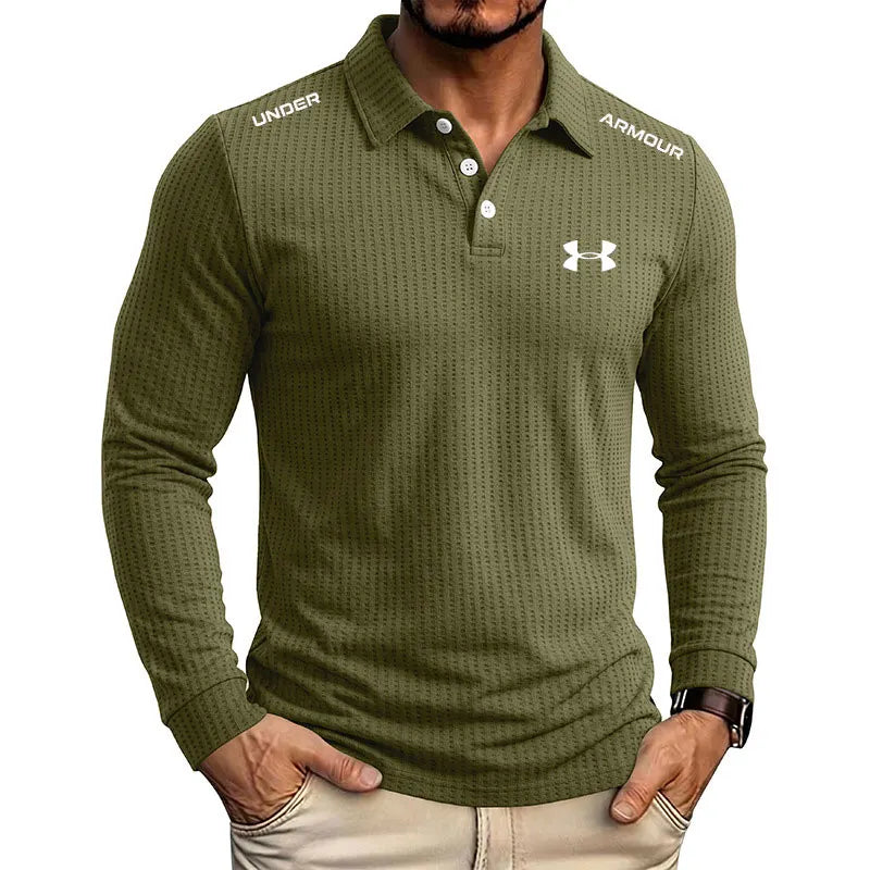 Everyday Textured Polo Collar Top Essential