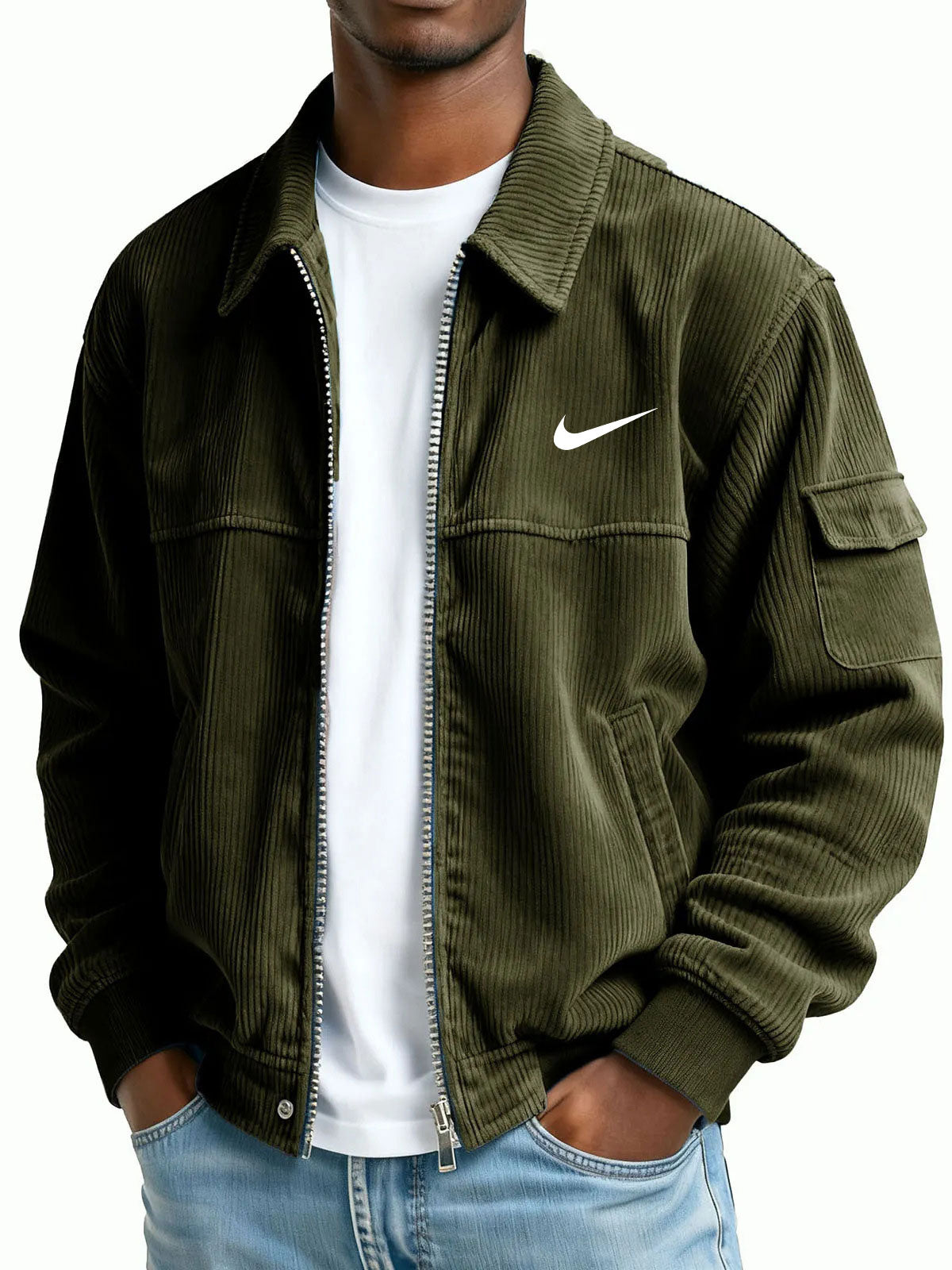 Heritage Corduroy Zip Bomber Jacket