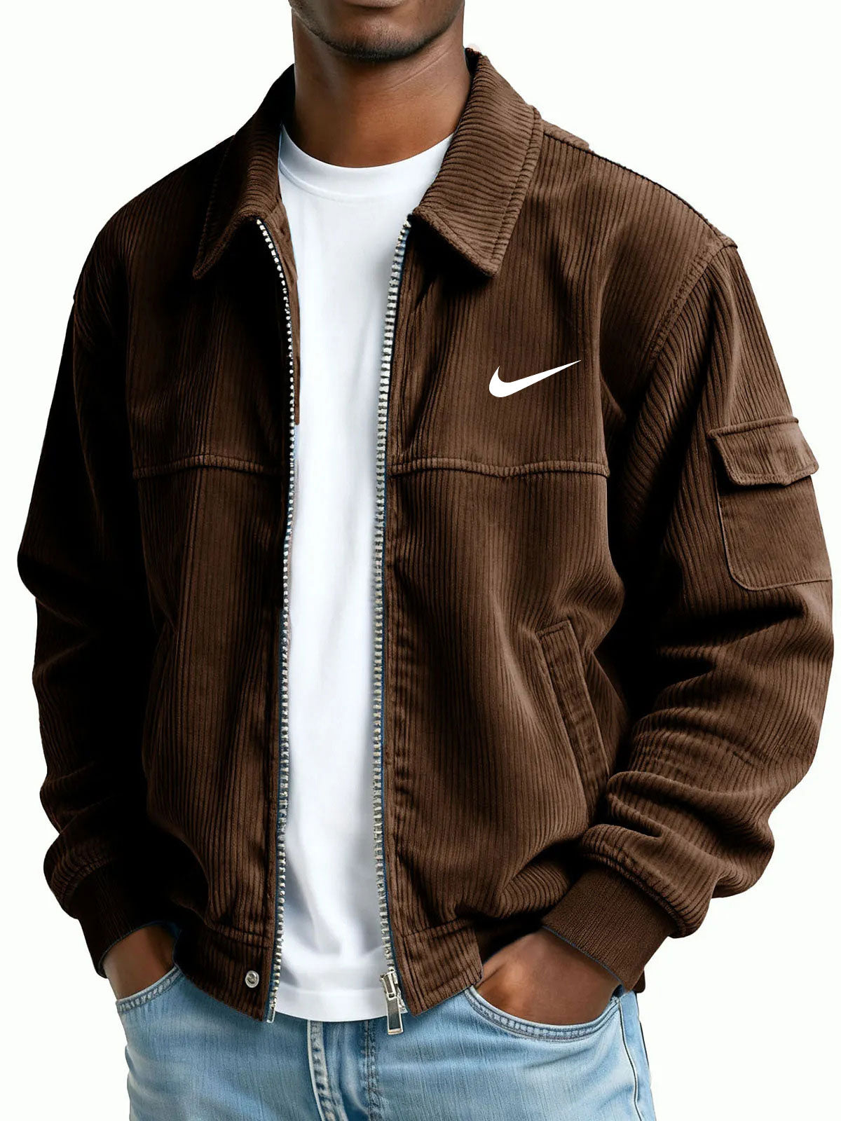 Heritage Corduroy Zip Bomber Jacket