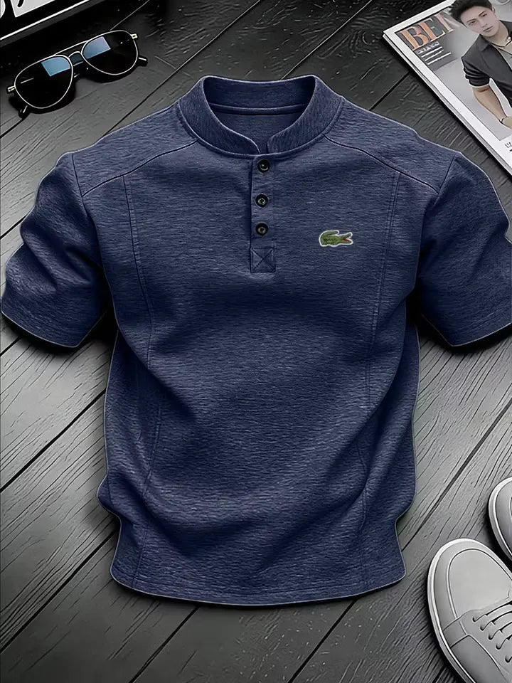 Everyday Casual Linen Henley Shirt