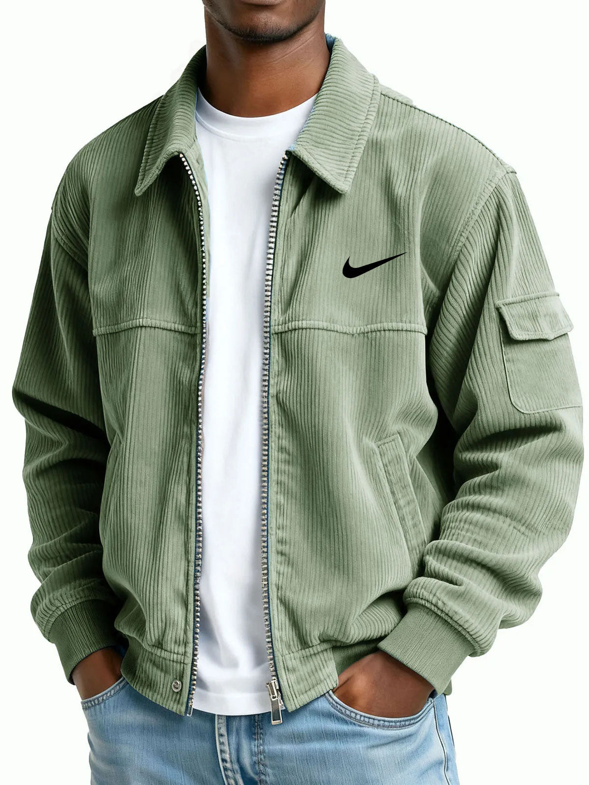 Heritage Corduroy Zip Bomber Jacket